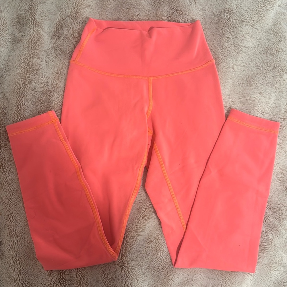 Coral lulu leggings